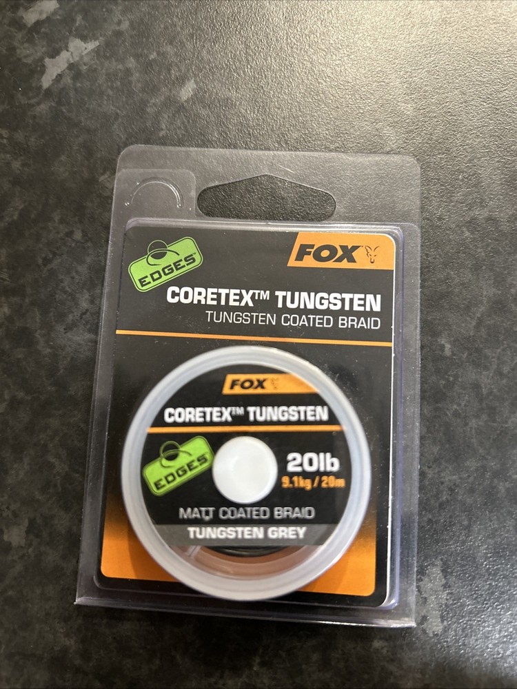 Fox Edges Coretex Tungsten Coated Braid Grey 20lb 20m