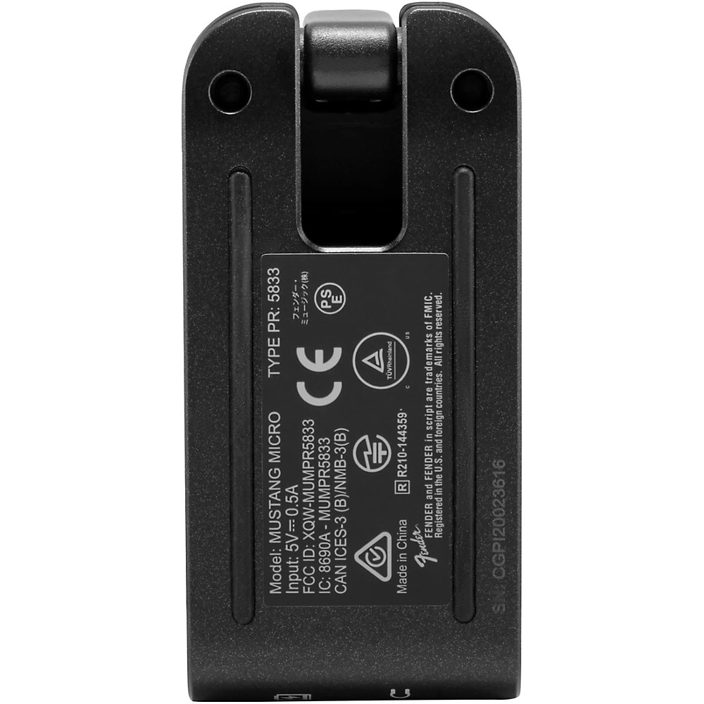 Fender Mustang Micro Guitar Headphone Amp Black
