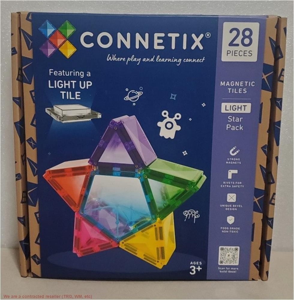 CONNETIX Magnetic Tiles Light Star Pack 28pc