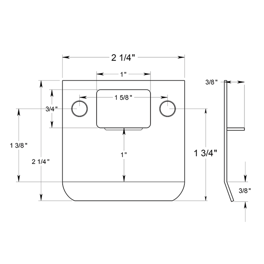 Nuk3y Extended Lip Door Strike Plate