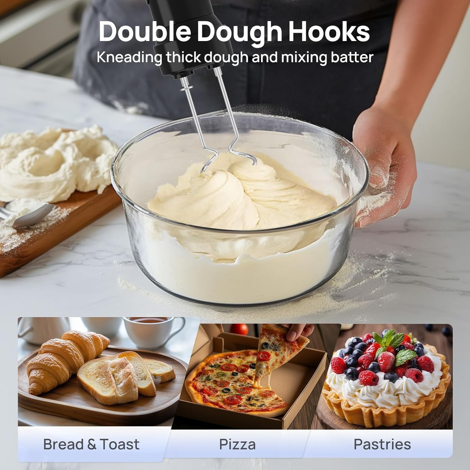 Professional 1100W Immersion Blender: Perfect for Soups, Sauces & Smoothies