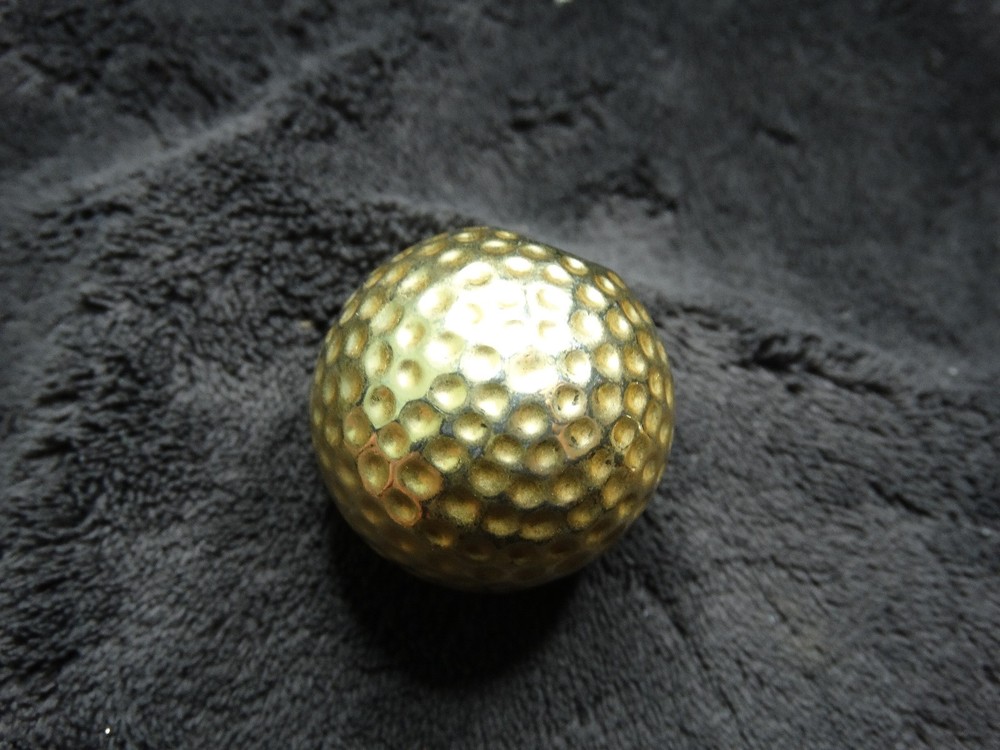 Miniature Elgin Desk Clock Golf Ball