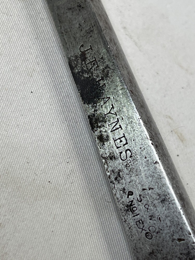 Antique PS&W co Hand Socket Chisel - Marked J.E. Haynes