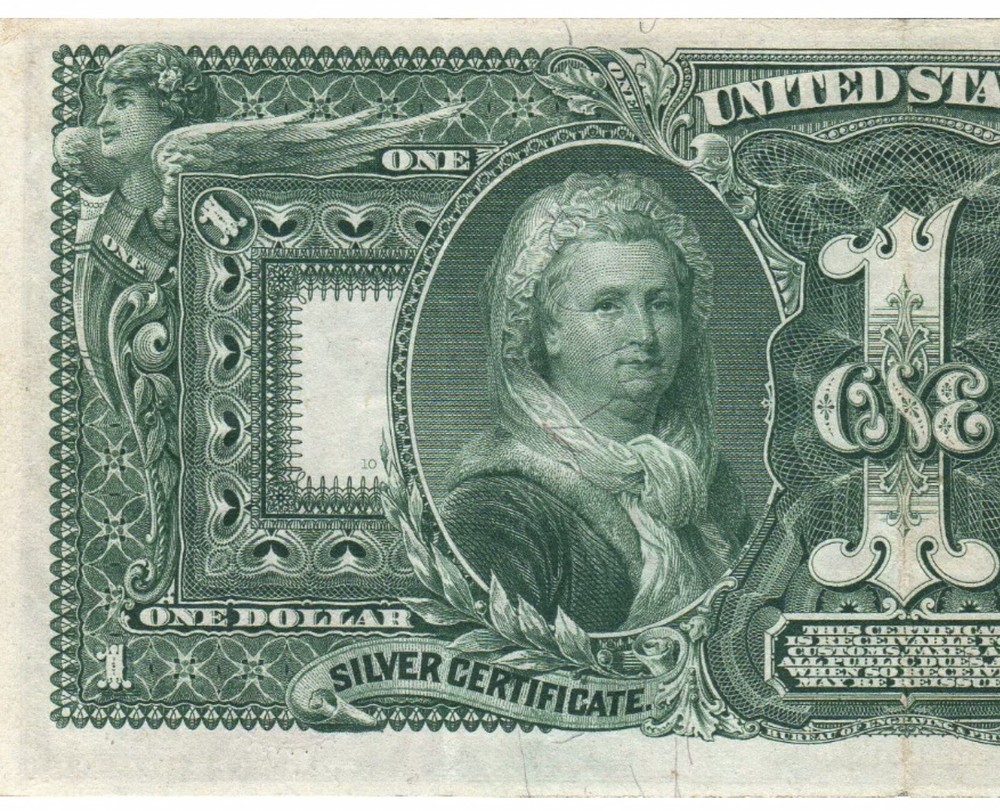 1896 $1 🇺🇸 Wonderful (( EDUCATIONAL NOTE )) Silver Certificate , Sharp Eye VF+
