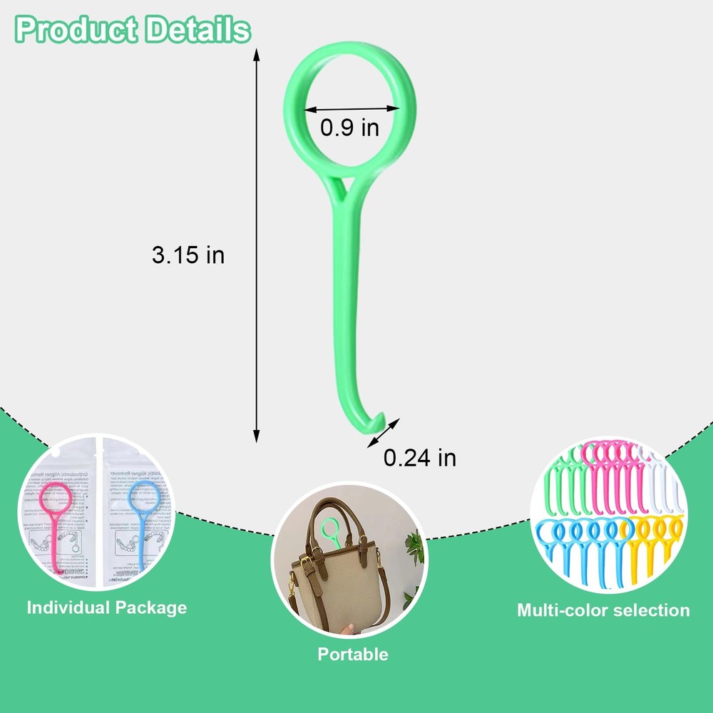 Aligner Removal Tool, Portable Clear Tool for Invisalign 8PCS