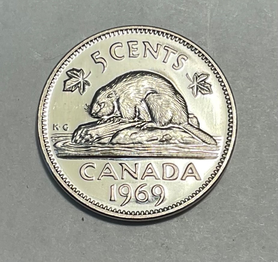 1969 CANADA - SMALL CENT - 5. cent - nickel PL65?