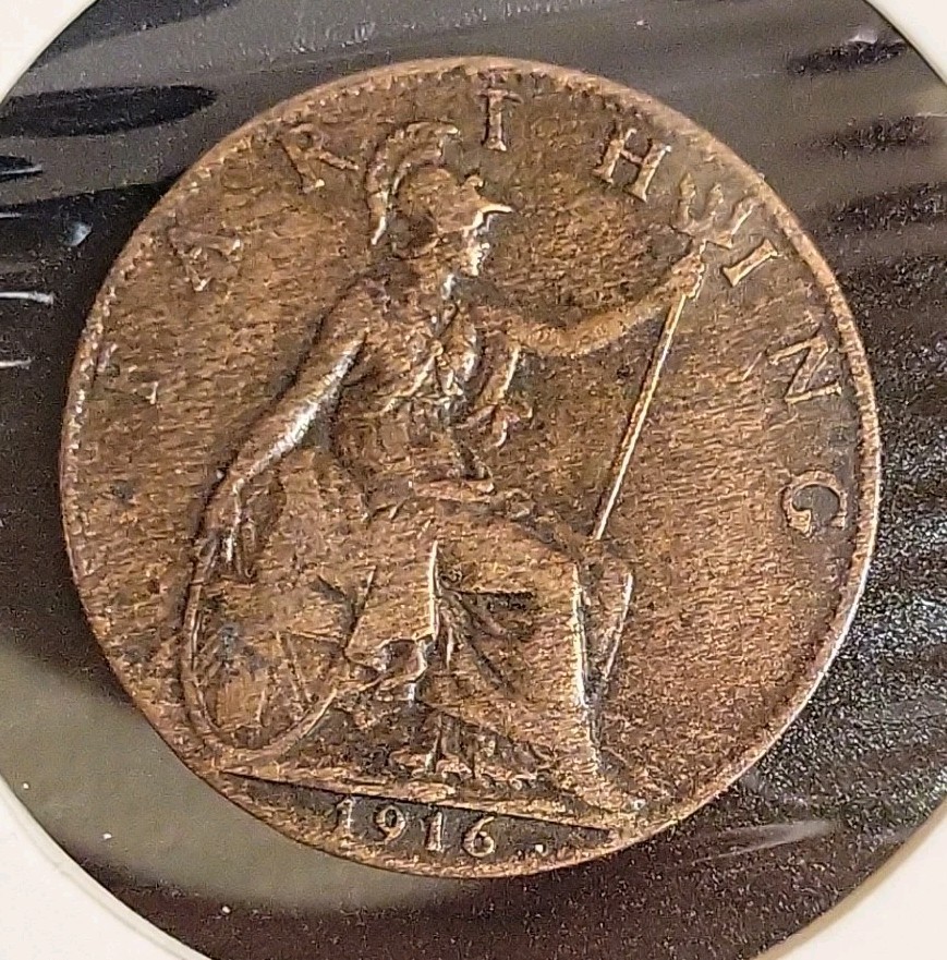 1916 Great Britain Farthing