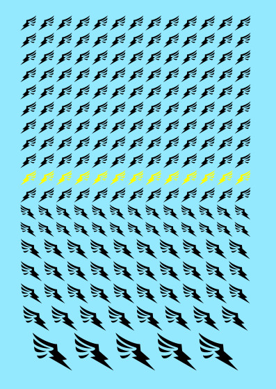 Angry Lightning Bolts Custom Transfer Sheet A6