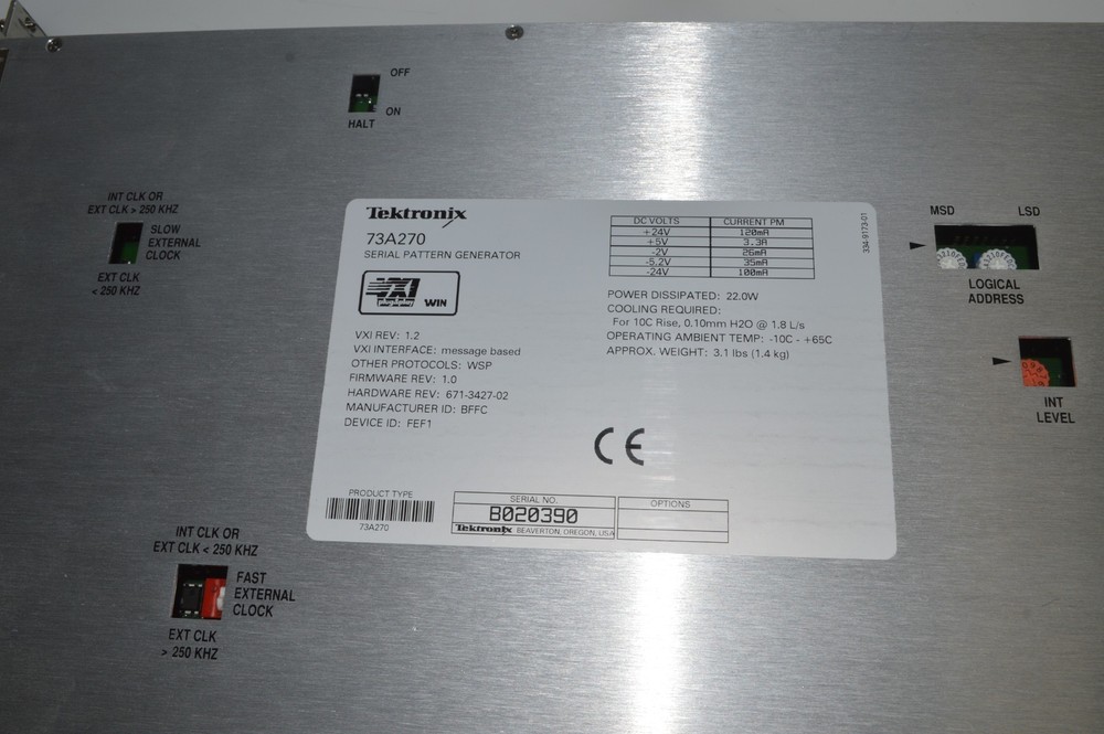 Tektronix / CDS 73A-270 73A270 Arbitrary Pulse / Pattern Generator (HTY36)