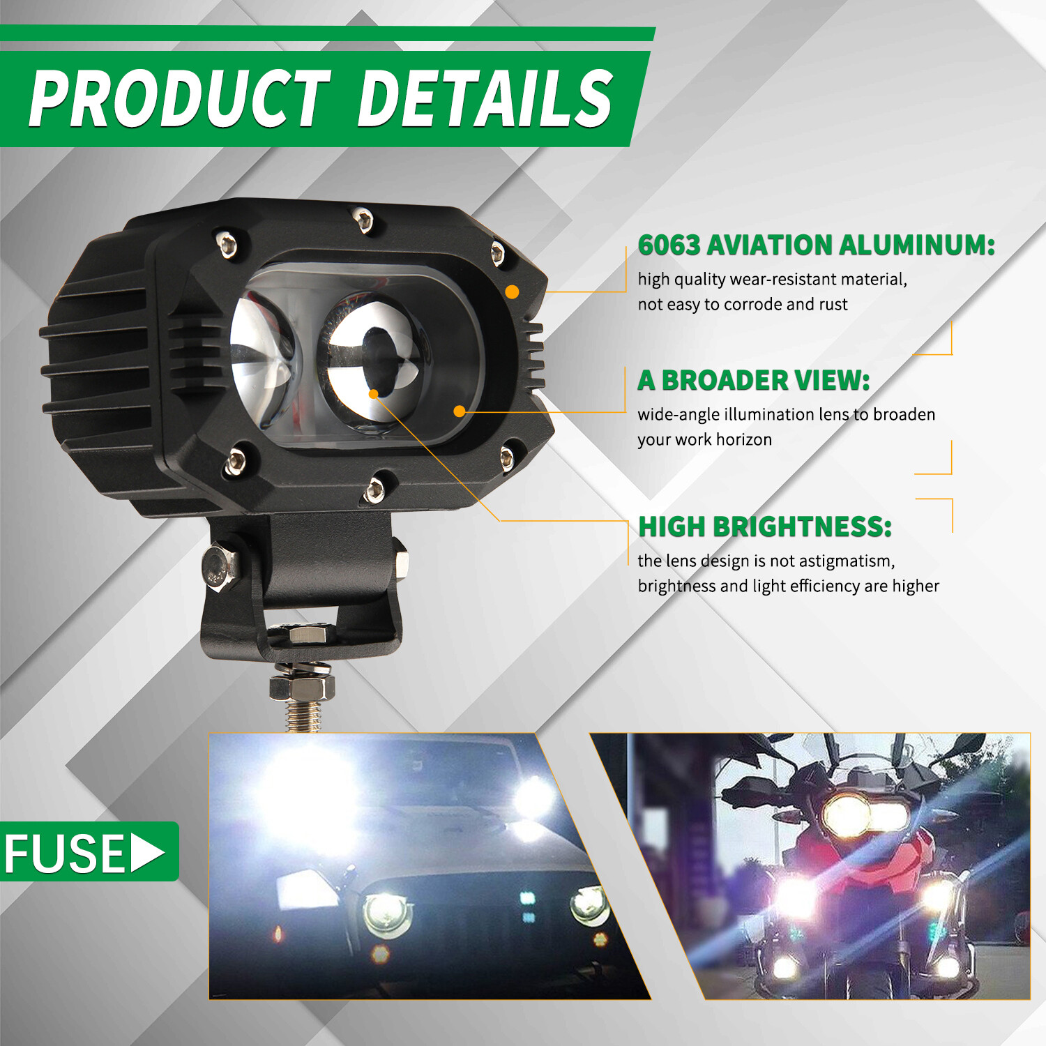 For Ford F150 Raptor 52" Curved LED Light Bar Roof Brackets + 4" Pods Wire Kit