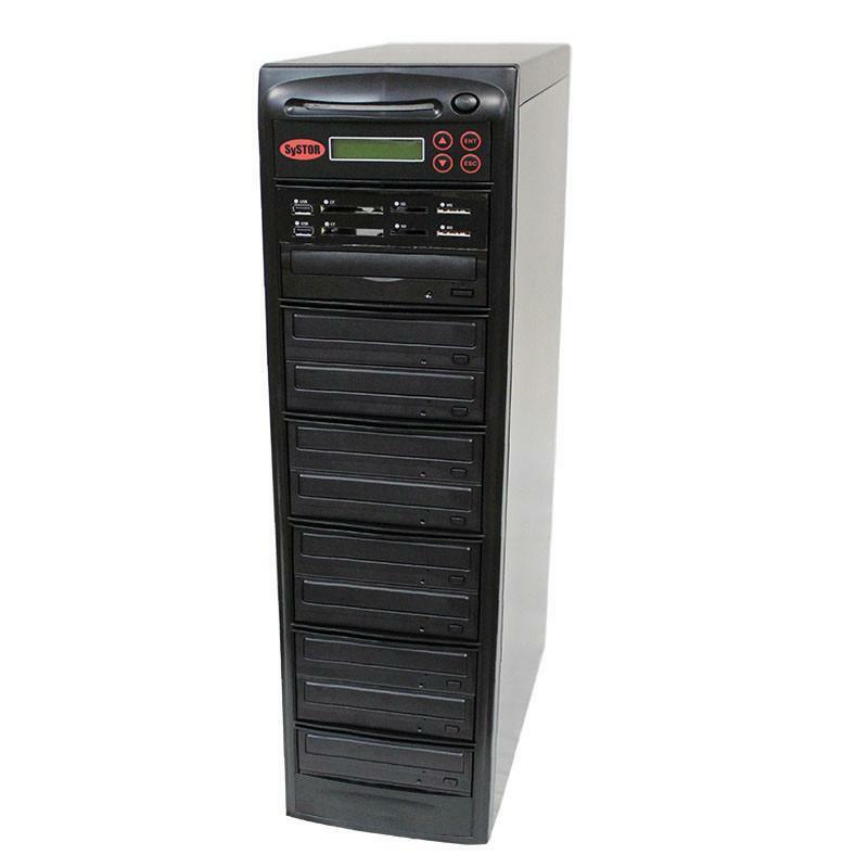 Systor Multi Media PLUS - Flash USB SD CF Backup to 9 Blu-ray BD Duplicator