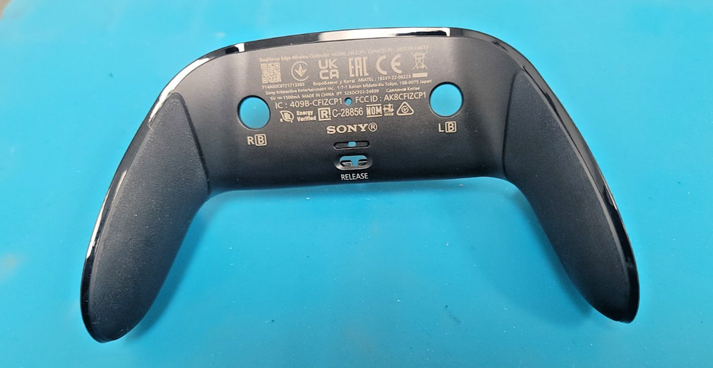 OEM Back Cover RUBBER GRIP PS5 DualSense Edge Controller Shell Black