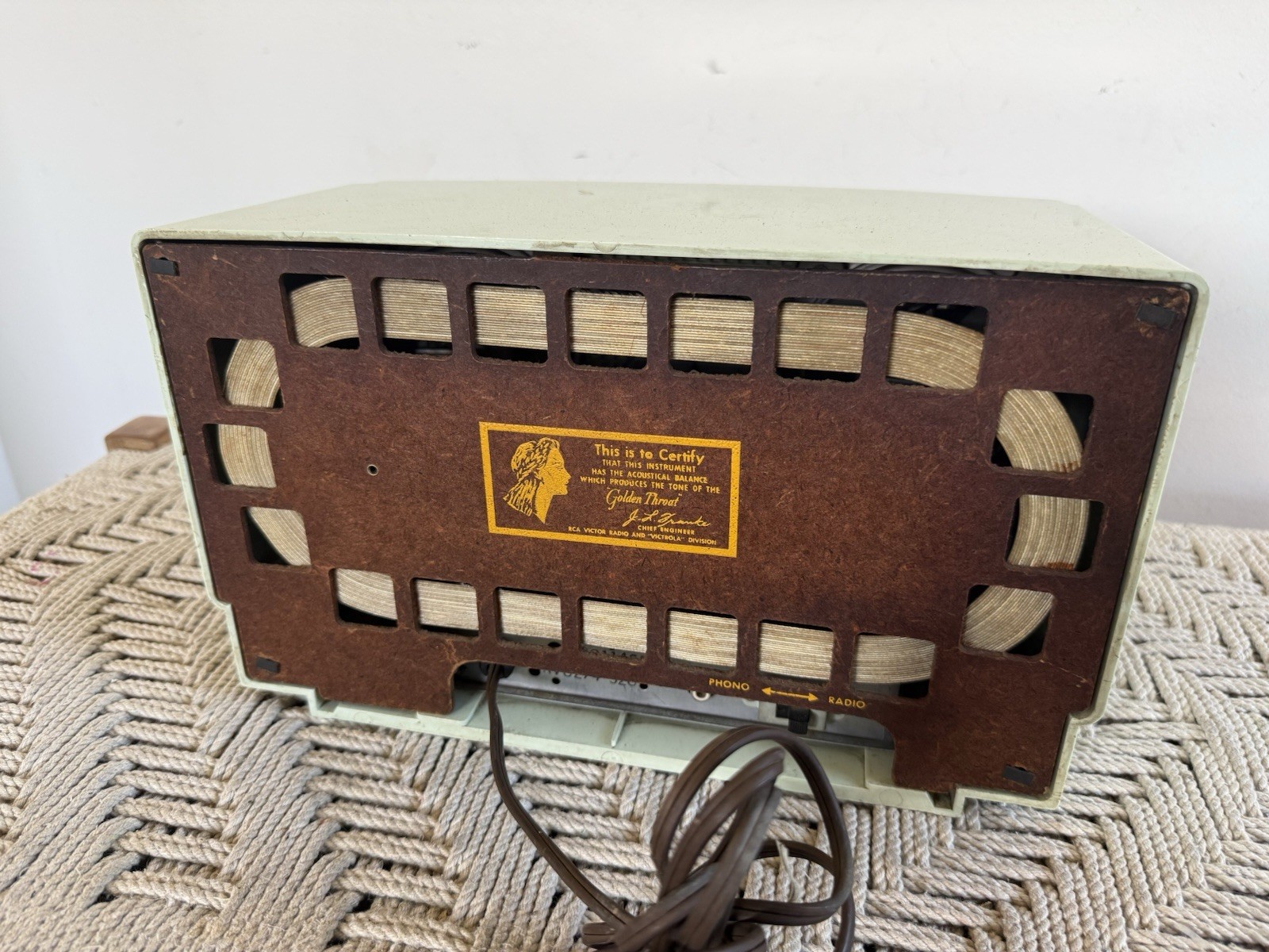 🍊Vintage 1956 RCA Victor Tube AM Radio Receiver | Model 6-XD-5 “The Glendon”