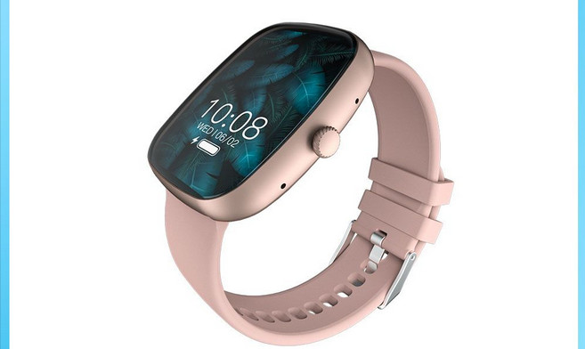 Smart Watch Pink Touch Screen Bluetooth Fitness Tracker for Android iOS