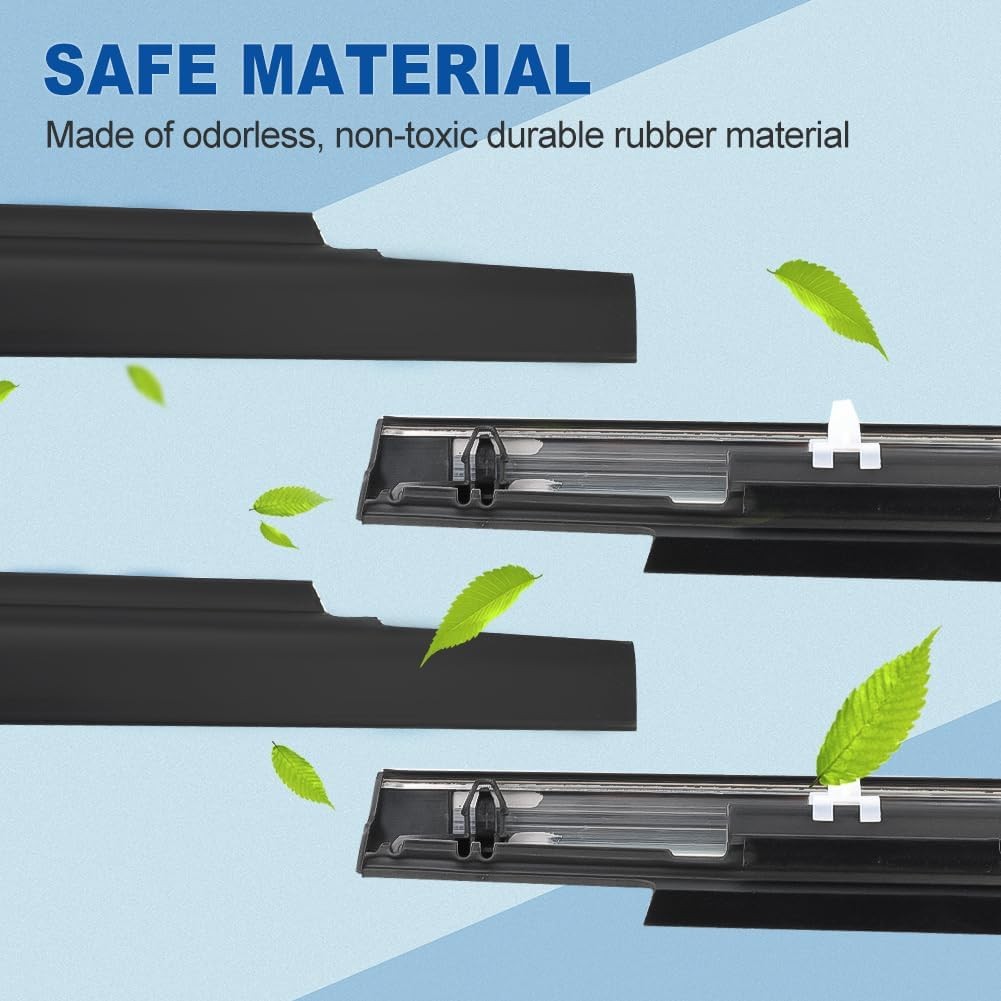 4PCS Door Window Moulding Weatherstrip Compatible with Tundra 2000-2006, Outer