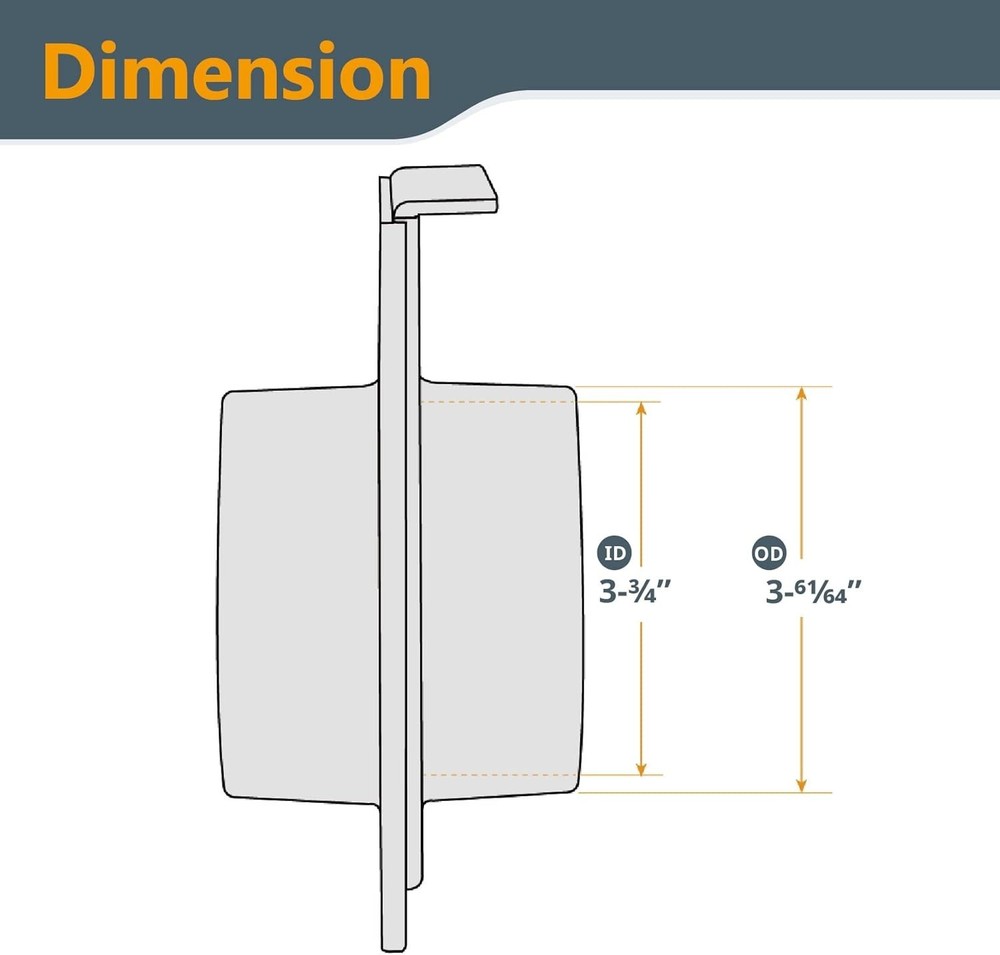 Compact 4-Inch Blast Gate with ABS Construction for Efficient Airflow Control