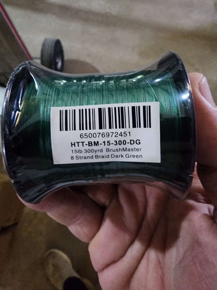 HTT BrushMaster Crappie Fishing Line 8 Strand Braid