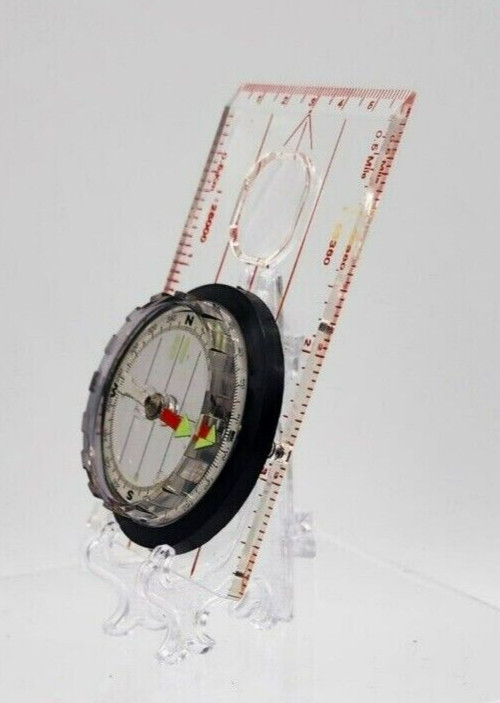 Multiuse Clear Rotating Bezel Floating Needle 1:26000 Scale Navigation Compass
