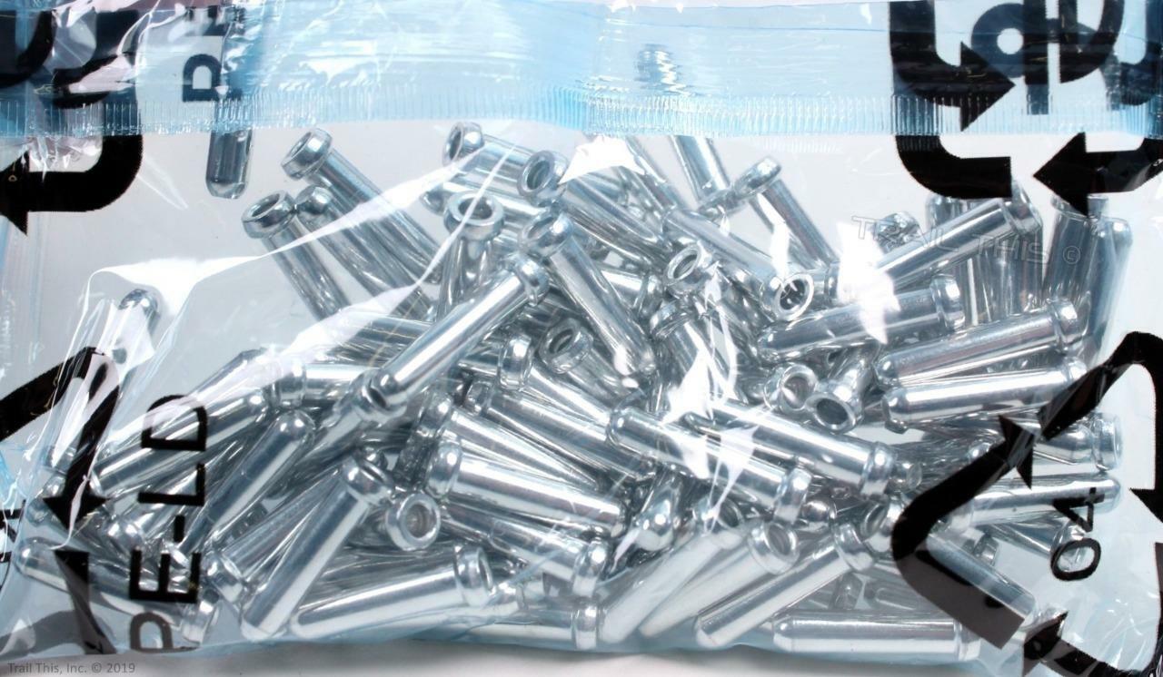 100 Shimano Brake Inner Caps Bike Cable End Crimps for 1.6mm Brake Cable