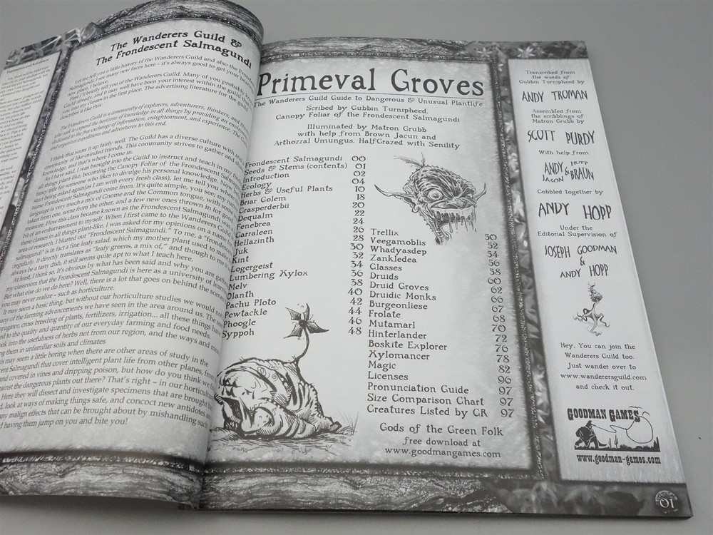 Dungeons & Dragons, DnD: Goodman Games Primeval Groves (d20 System)
