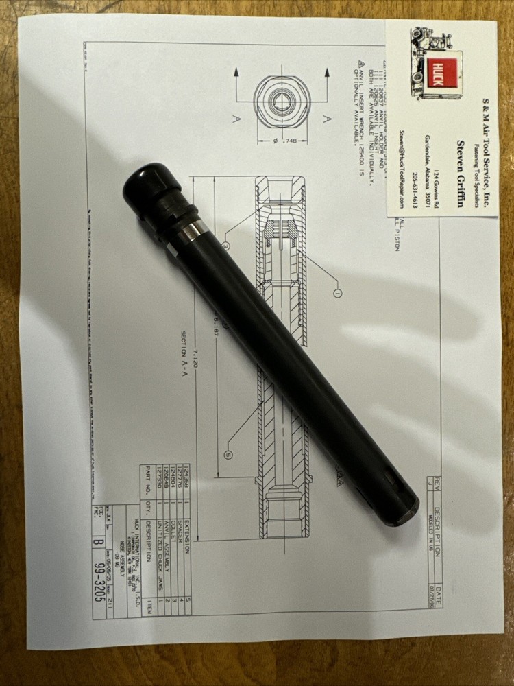 Huck 99-3205 Nose Assembly, 1/4 MG Long