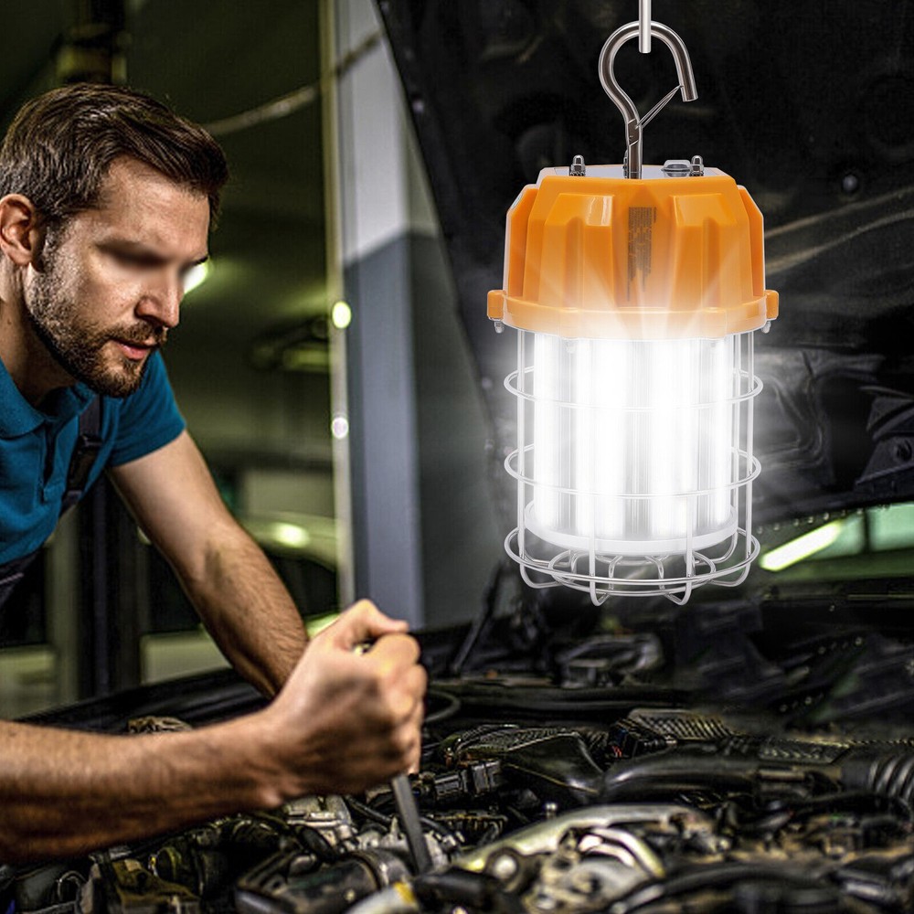 Construction Work Light 100W LED Temporary Hanging Job Site Work Lights 5000K US