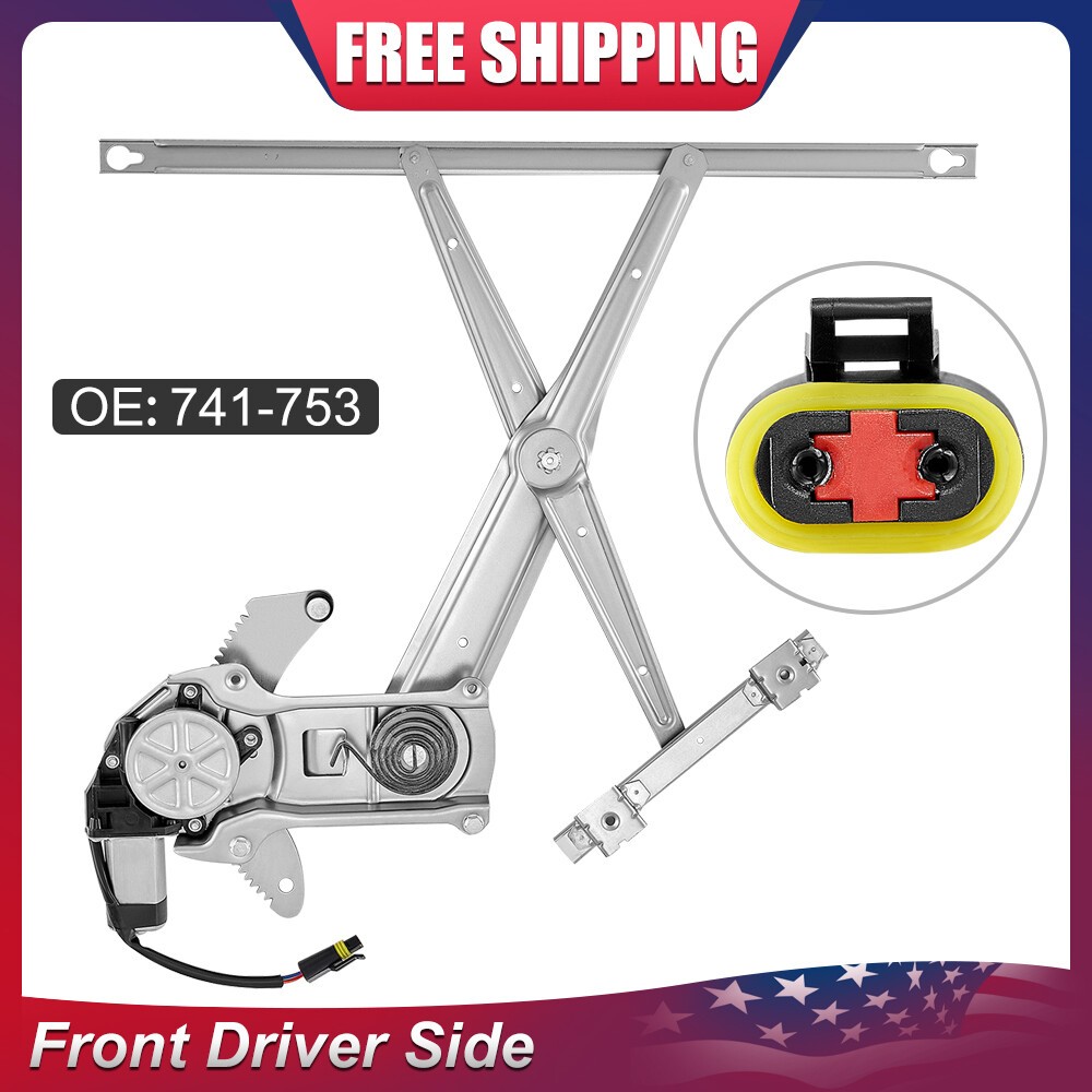 Front Left Driver Side Window Regulator with Motor Fits Dodge Ram 1994-2002