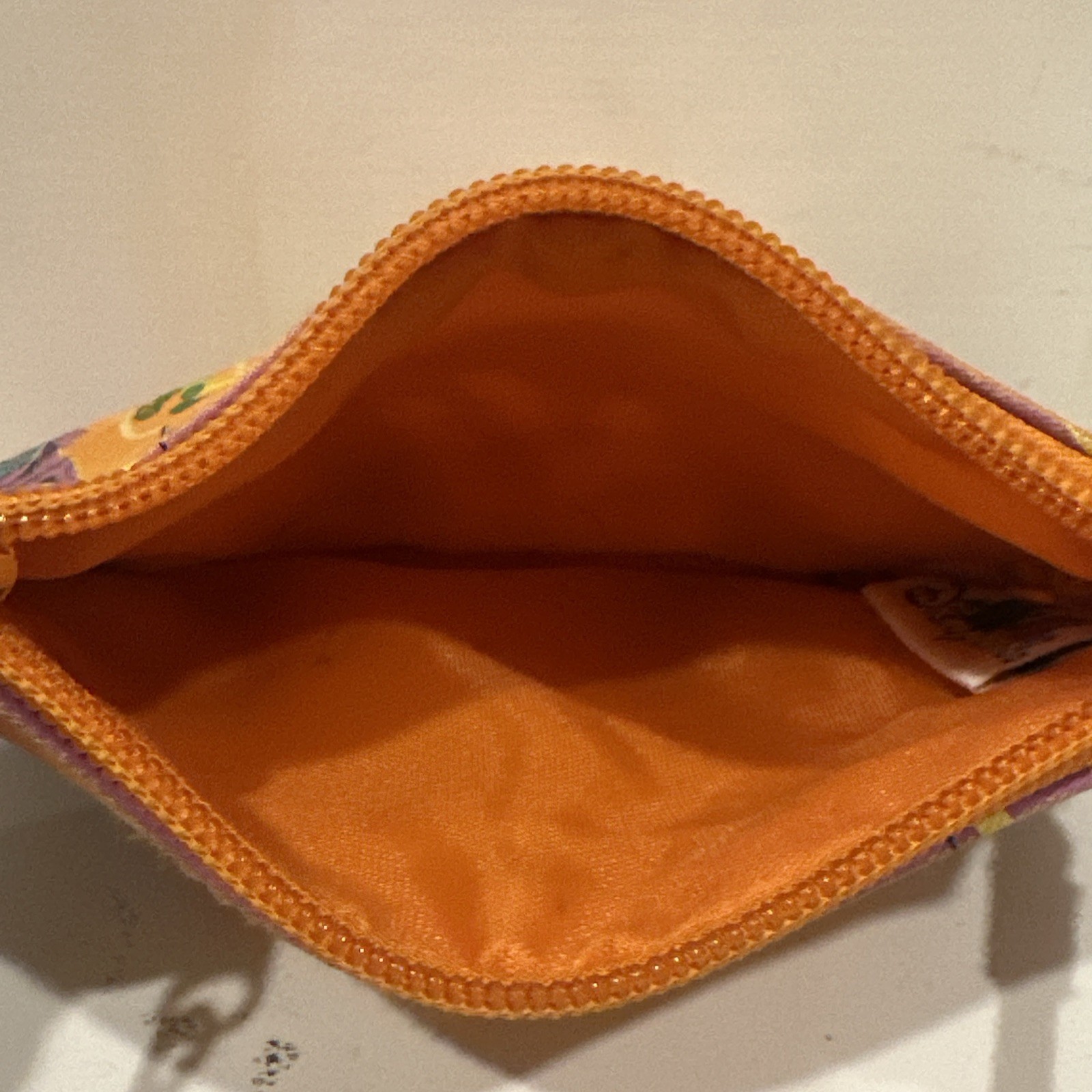 Vintage Disneyland Resort Orange Tiki Room Graphics Coin Purse Wallet