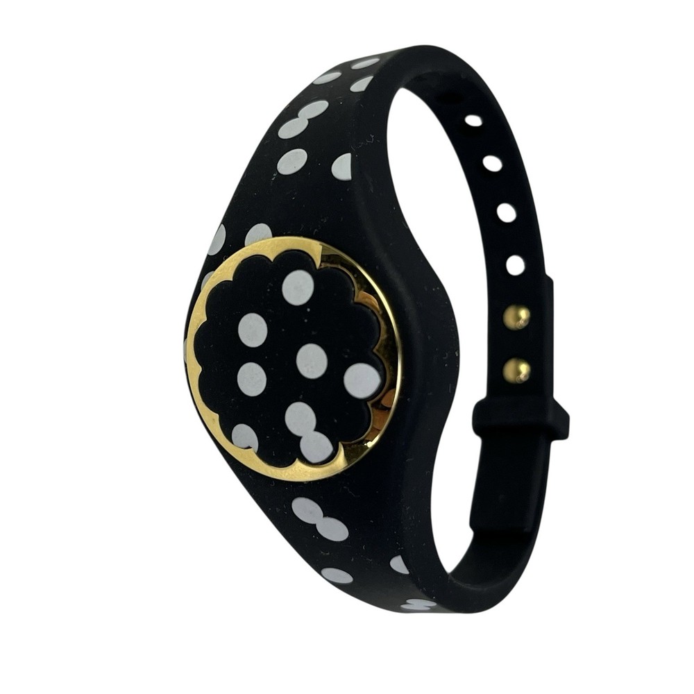 Kate Spade New York Activity Tracker Black White Polka Dot Pattern - Untested