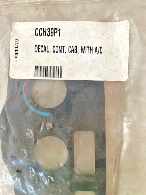 Peterbilt Control Panel Cover CCH39P1