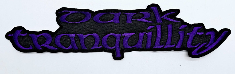 DARK TRANQUILLITY PURPLE SHAPED LOGO EMBROIDERED BACKPATCH