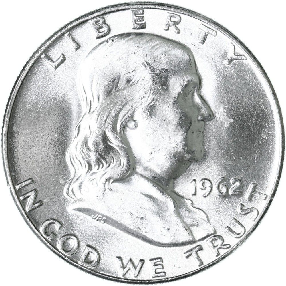 1962 D Franklin Half Dollar 90% Silver BU