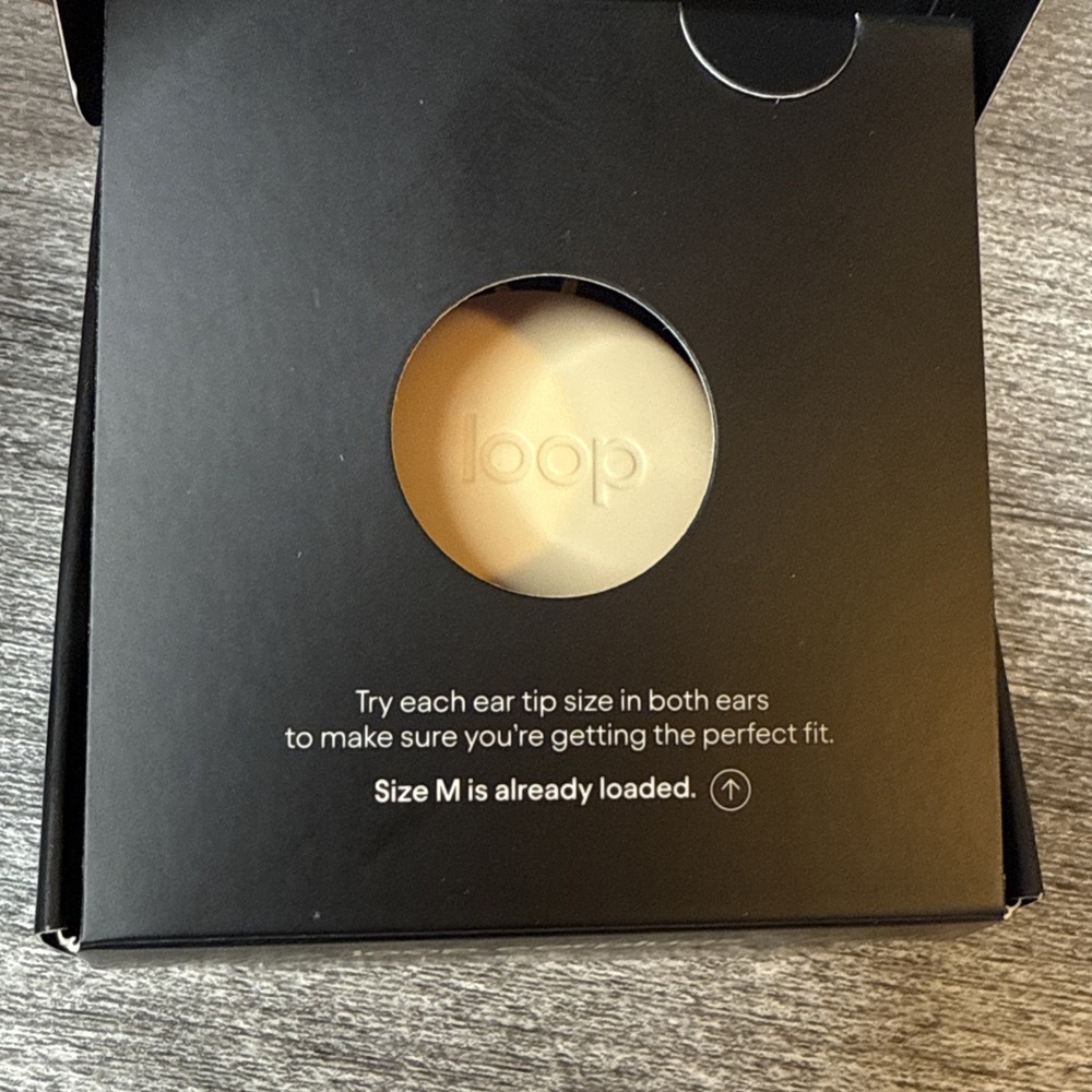 Loop Switch 2 Earplugs Gold Noise Reduction New Open Box