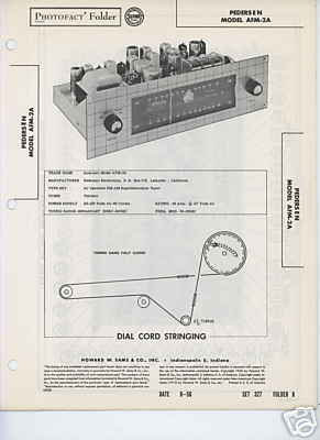 Pedersen AFM-2A Tuner-Sams Photofact Tech Docs