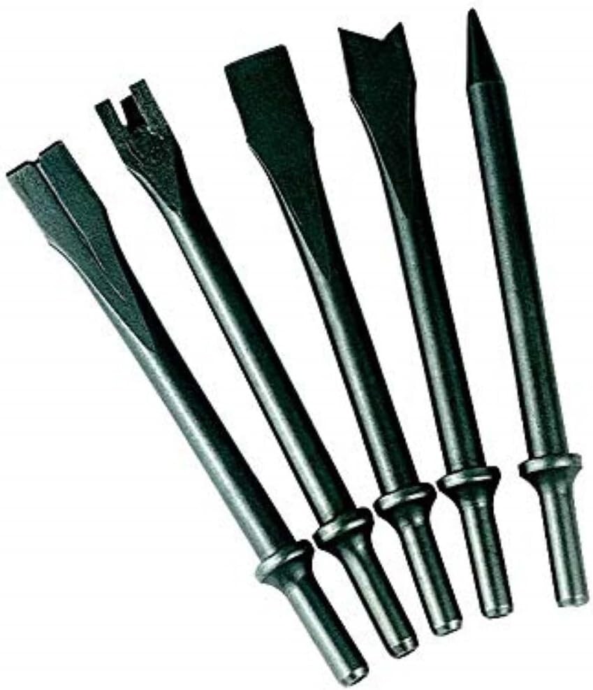Professional Grade Chisel Bit Kit for 114GQC Air Hammer - 5 Essential Tools