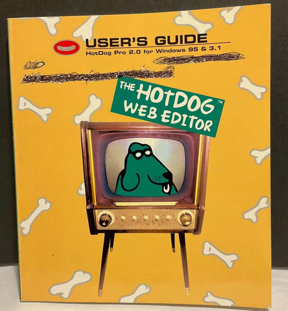 HotDog Pro 2.0 User Manual for Windows 95 & 3.1 Web Editor paperback book