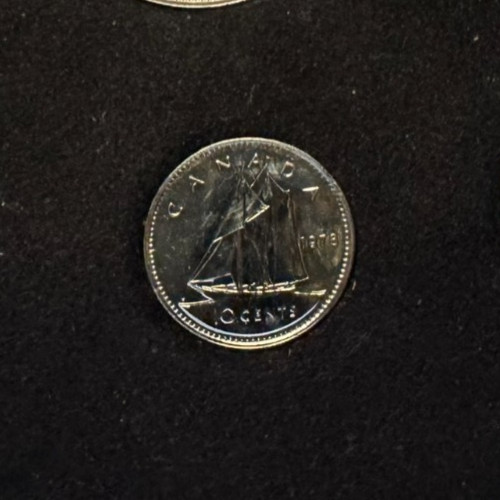 1978 Canada Specimen Double Cent 7 Coin Set Featuring Voyageur $1