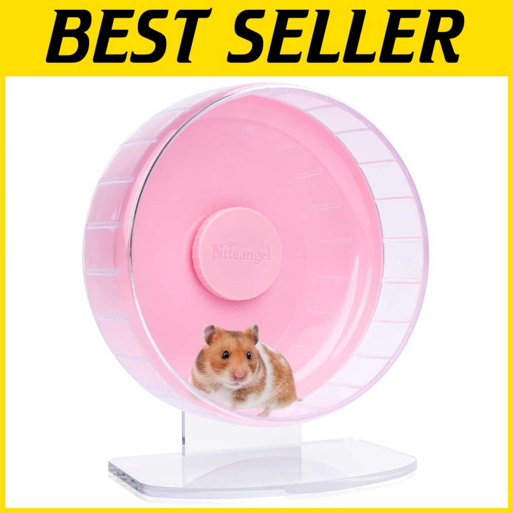 Super-Silent Hamster Running Wheel - Adjustable Stand