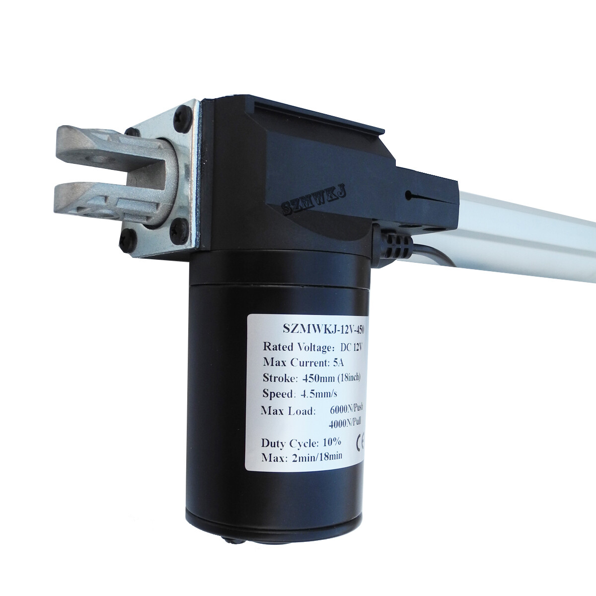 2PCS DC 18" Inch Stroke Linear Actuator 6000N 1320lbs Max Lift for Auto Car Lift