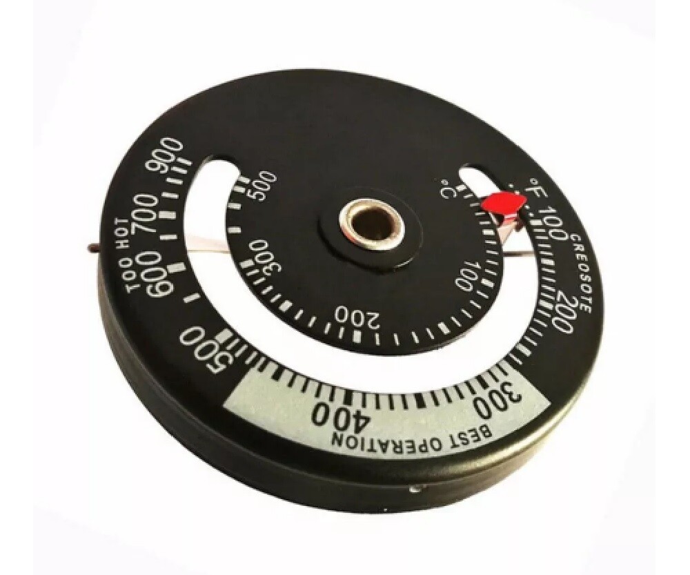 Magnetic Wood Stove Pipe Fire place Heat Temperature Gauge Thermometer Tester US