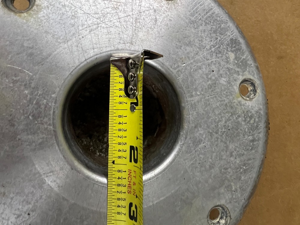 Springfield Marine 7" Diameter Anodized Aluminum Table Base (PAIR)