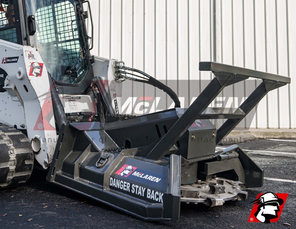Skid Steer Forestry Disc Mulcher 60" Width with Quick Attach 30-56 GPM