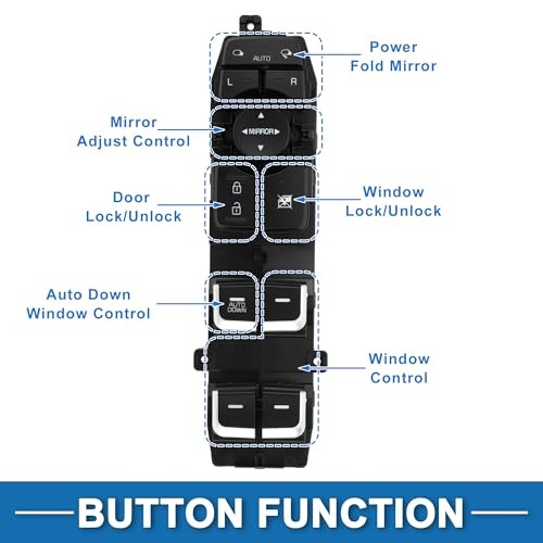 Power Window Switch Front Left Driver Side Window Control Switch for Kia