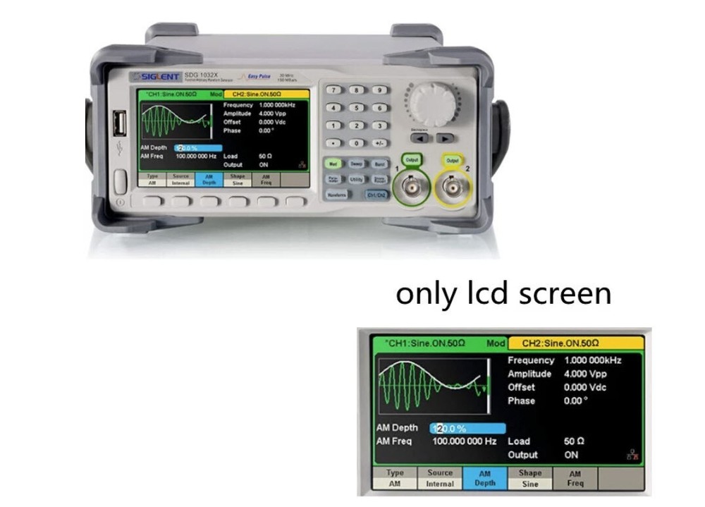 New LCD Display only Siglent Technologies SDG1032X Arbitrary Waveform Generator