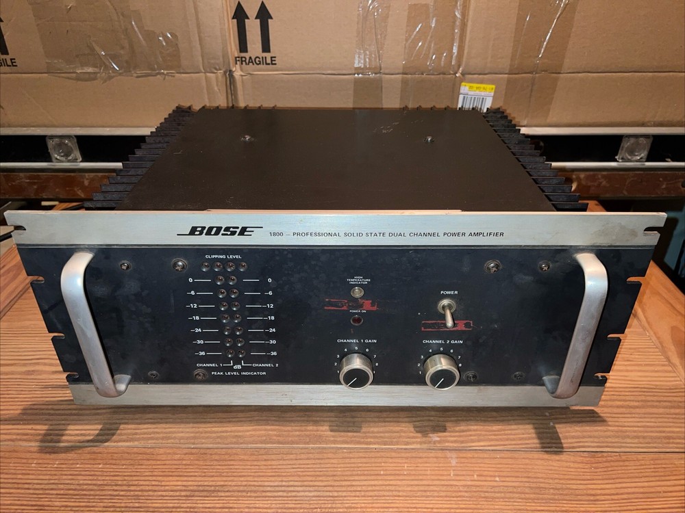 Bose 1800 Power Amplifier Solid State Dual Channel (Untested)