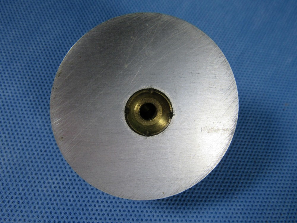 Lot 9 Rotary Control Potentiometer Knobs W/ Aluminum Dial Scales Brass Insert