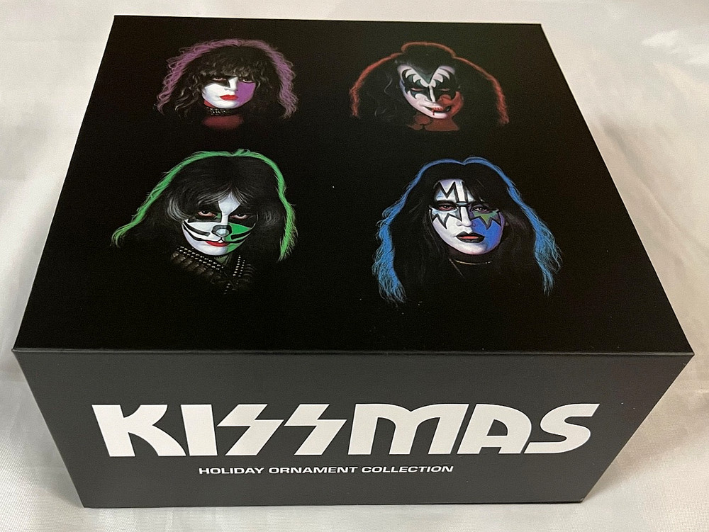 KISS Ornament Box Set - 4 ornaments Solo Albums artwork NEW Ace Peter Gene Paul