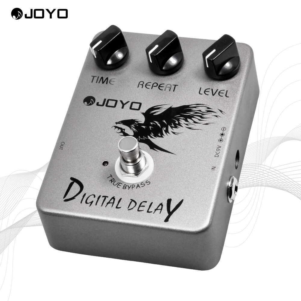 JOYO Digital Delay Guitar Pedal Range True Bypass Time/Repeat/Level Open Box