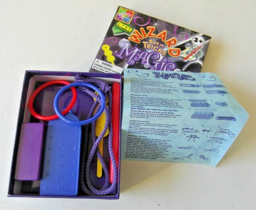 WIZARD Box of Magic Tricks with Instructions