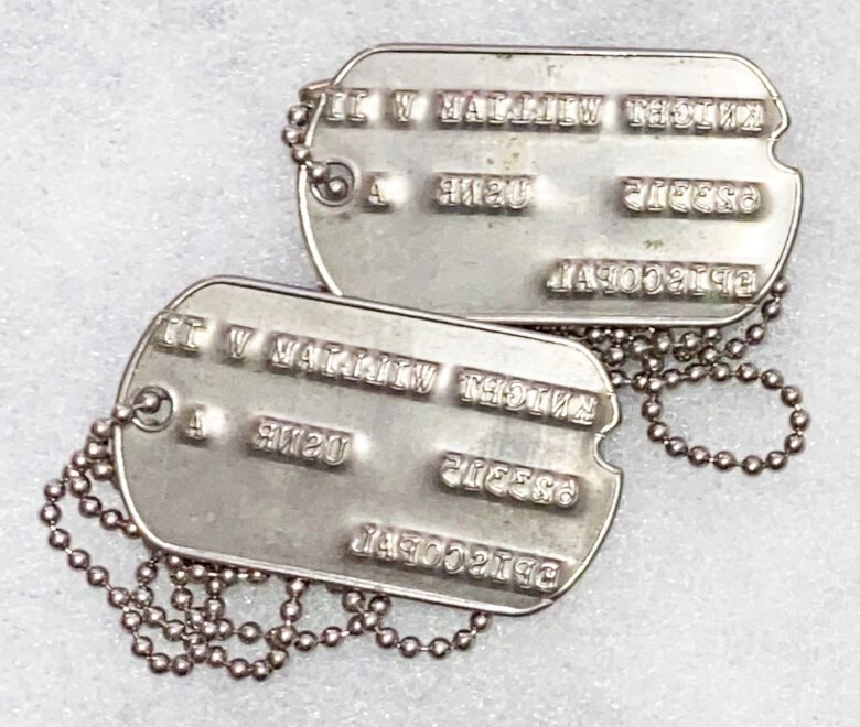 Set USNR William Knight Dog Tags